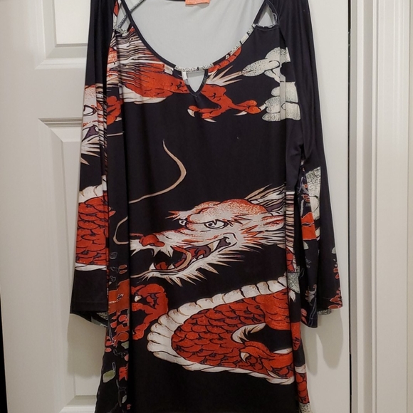 Simply Aster Tops - Simply Aster dragon tunic